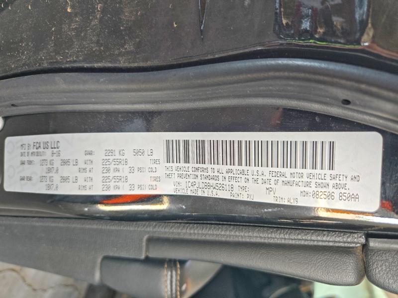 2017 Jeep Cherokee მანქანა იყიდება აუქციონზე, vin: 1C4PJLDB8HW526118, აუქციონის ნომერი: 70559706