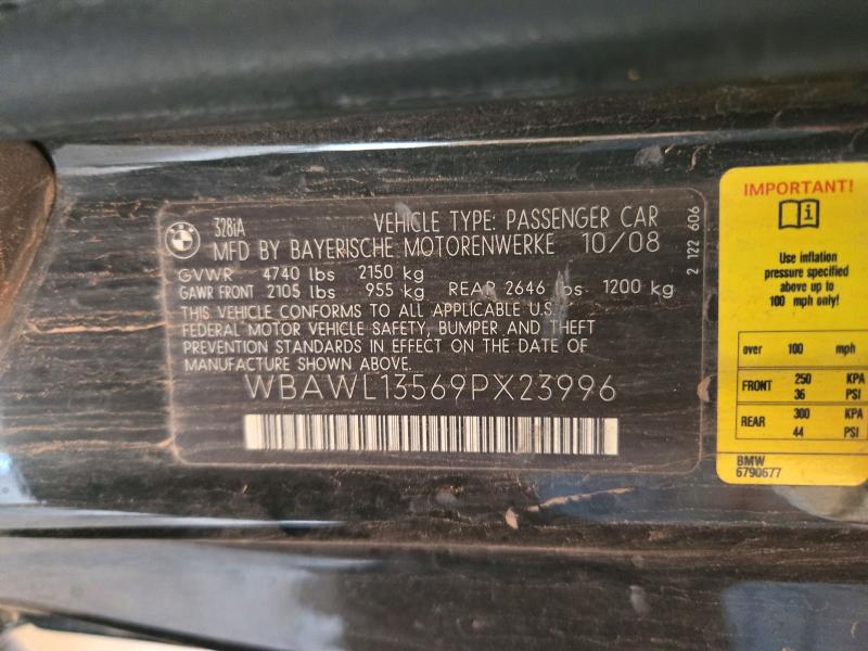Продаж на аукціоні авто 2009 Bmw 328, vin: WBAWL13569PX23996, номер лоту: 71861336