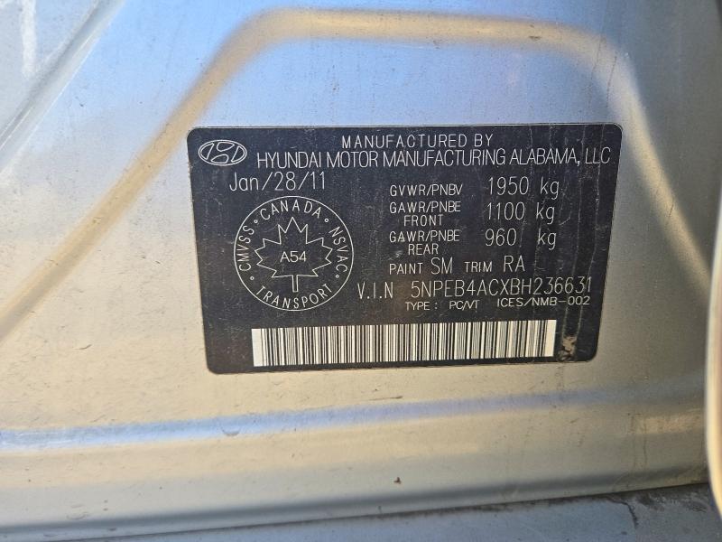 Продажа на аукционе авто 2011 Hyundai Sonata, vin: 5NPEB4ACXBH236631, номер лота: 71941786