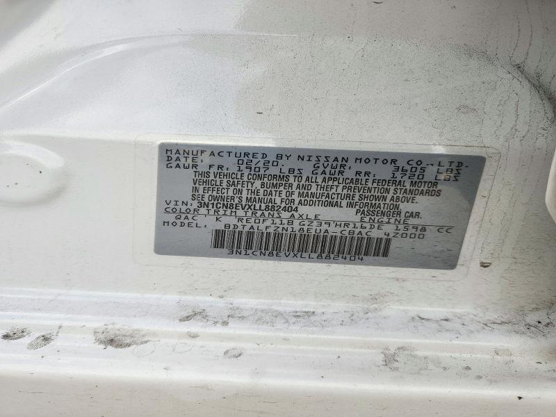 Продажа на аукционе авто 2020 Nissan Versa, vin: 3N1CN8EVXLL882404, номер лота: 72225996