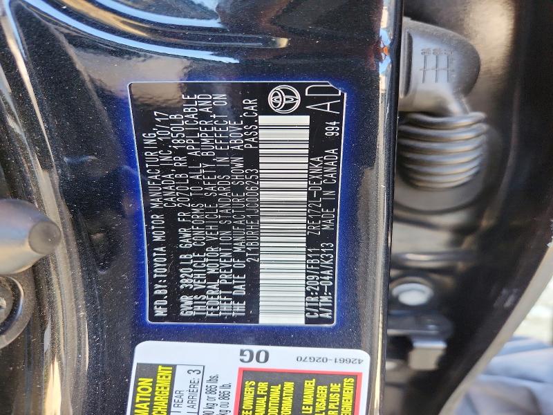 2018 Toyota Corolla მანქანა იყიდება აუქციონზე, vin: 2T1BURHE1JC006253, აუქციონის ნომერი: 71488016