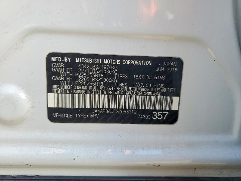 Продажа на аукционе авто 2016 Mitsubishi Outlander Sport, vin: JA4AP3AU6GZ053112, номер лота: 71255366