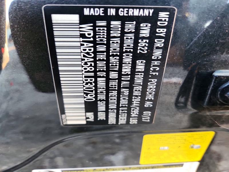 Продаж на аукціоні авто 2018 Porsche Macan, vin: WP1AB2A58JLB30790, номер лоту: 73178306
