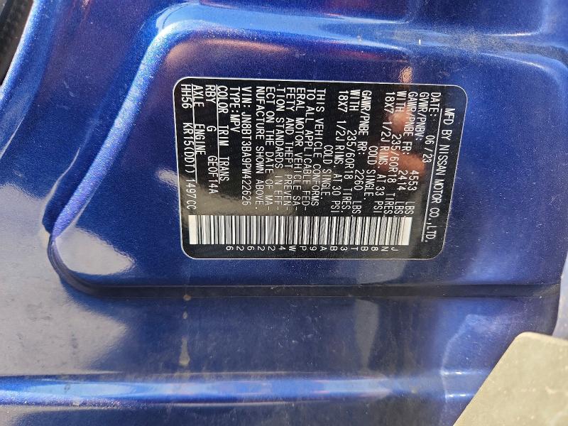 Продажа на аукционе авто 2023 Nissan Rogue, vin: JN8BT3BA9PW422626, номер лота: 71554026