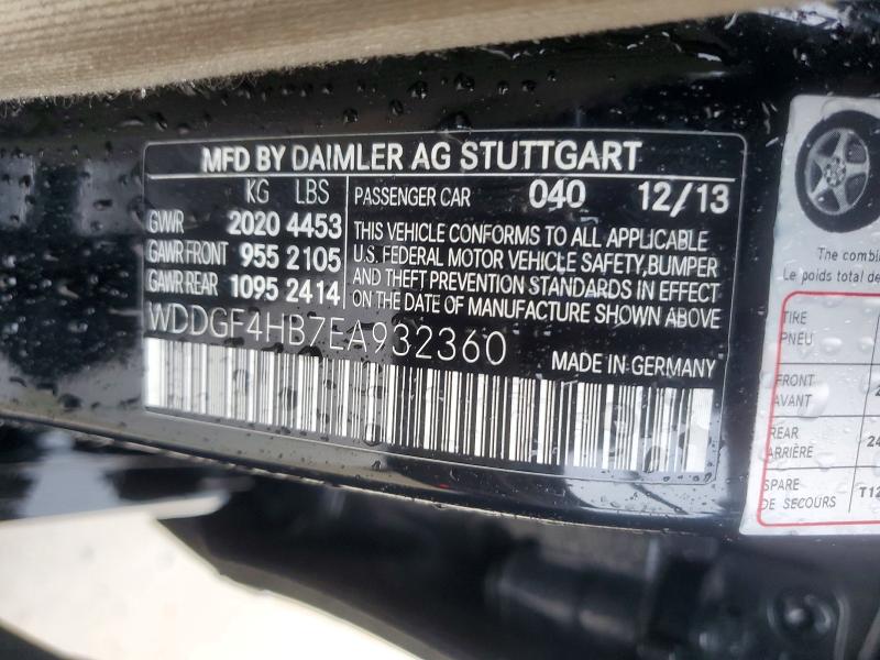 2014 Mercedes-benz C მანქანა იყიდება აუქციონზე, vin: WDDGF4HB7EA932360, აუქციონის ნომერი: 71788256