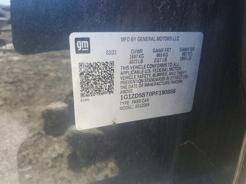 Продаж на аукціоні авто 2023 Chevrolet Malibu, vin: 1G1ZD5ST0PF190866, номер лоту: 71285396