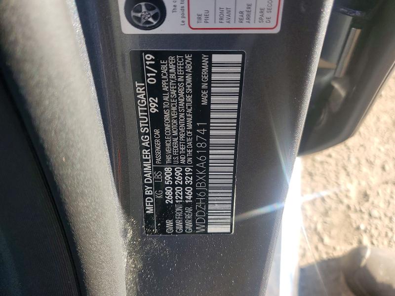 Продажа на аукционе авто 2019 Mercedes-benz E, vin: WDDZH6JBXKA618741, номер лота: 70822666