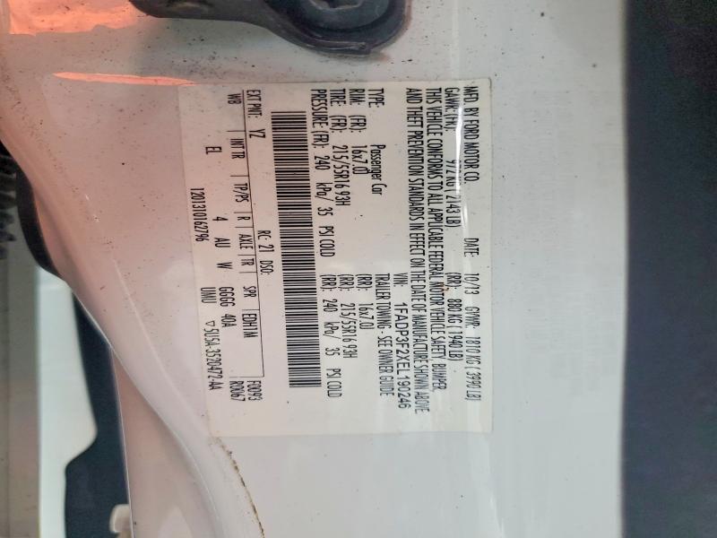 Aukcja sprzedaży 2014 Ford Focus, vin: 1FADP3F2XEL190246, numer aukcji: 71430856