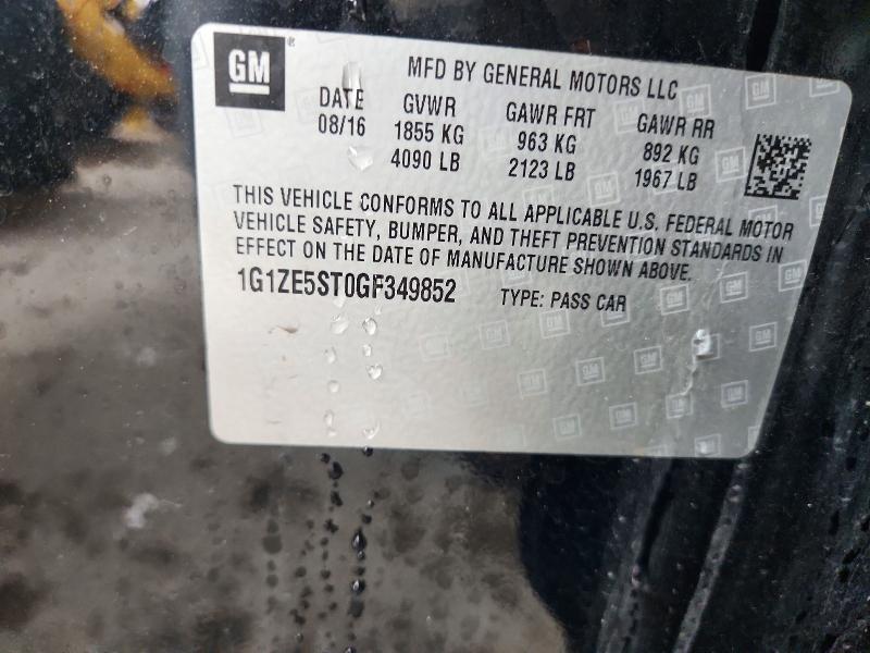 Aukcja sprzedaży 2016 Chevrolet Malibu, vin: 1G1ZE5ST0GF349852, numer aukcji: 71940566