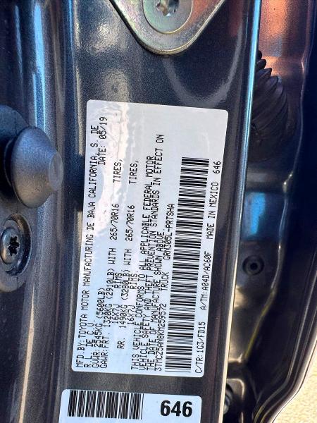 Aukcja sprzedaży 2019 Toyota Tacoma, vin: 3TMCZ5AN8KM259572, numer aukcji: 73191216