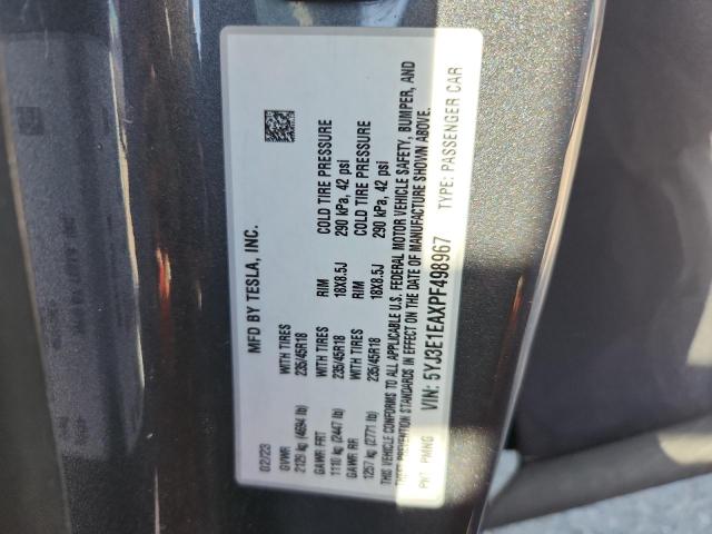 Продаж на аукціоні авто 2023 Tesla Model 3, vin: 5YJ3E1EAXPF498967, номер лоту: 71268326