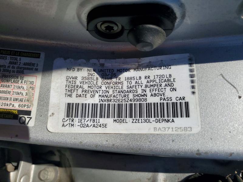 Aukcja sprzedaży 2005 Toyota Corolla, vin: 1NXBR32E25Z499808, numer aukcji: 71805786