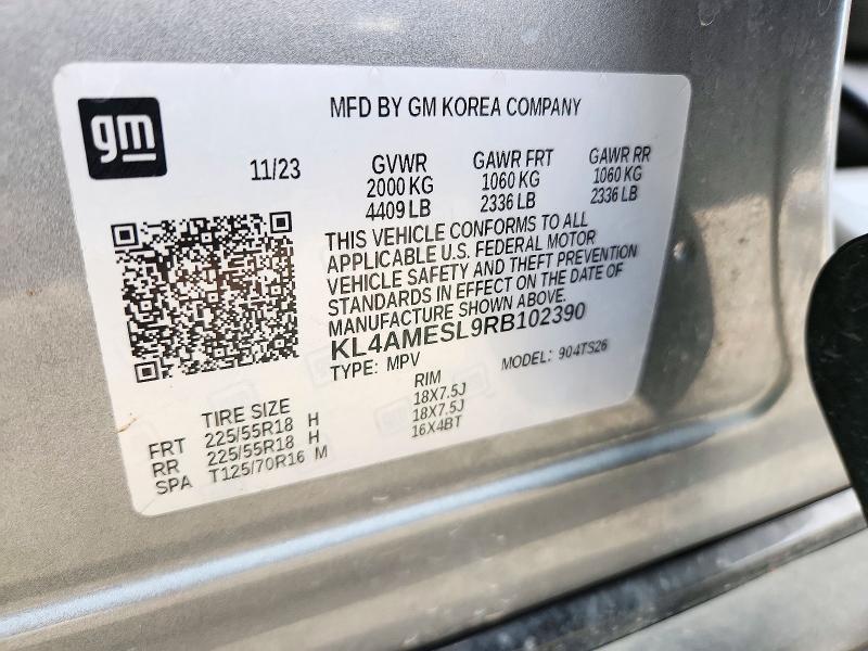 2024 Buick Encore Gx მანქანა იყიდება აუქციონზე, vin: KL4AMESL9RB102390, აუქციონის ნომერი: 72439846