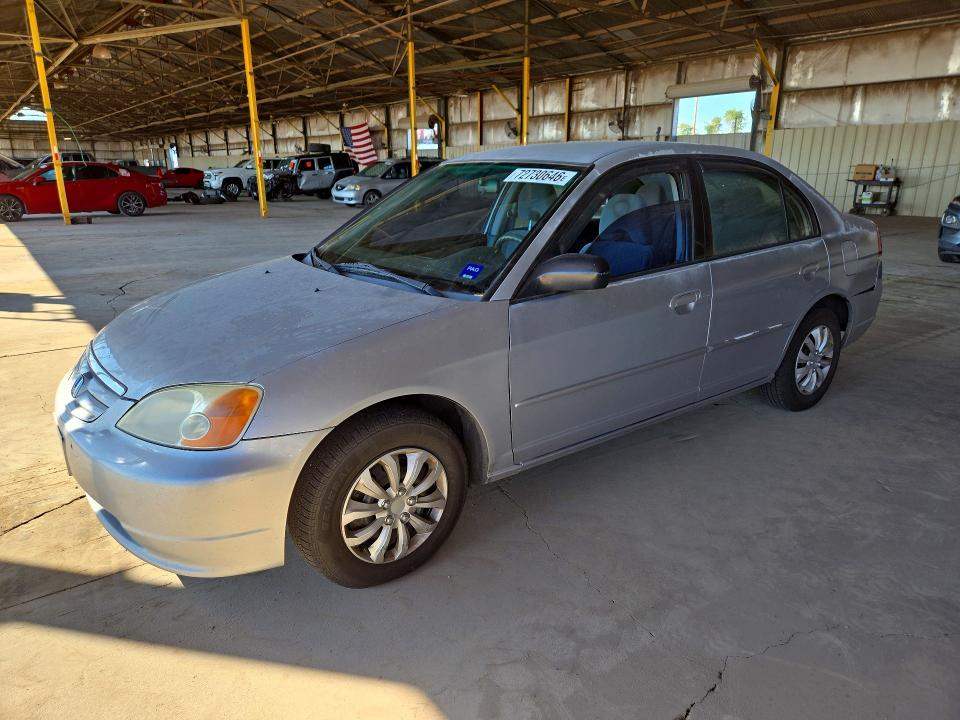 2003 Honda Civic მანქანა იყიდება აუქციონზე, vin: 2HGES15623H534248, აუქციონის ნომერი: 72730646