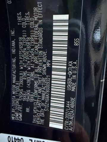 72448866 :رقم المزاد ، 5TDZY68A78S009321 vin ، 2008 Toyota Sequoia مزاد بيع