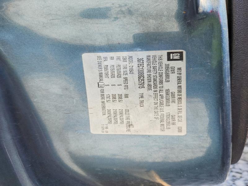 70383606 :رقم المزاد ، 3GTEC13088G257915 vin ، 2008 Gmc Sierra مزاد بيع