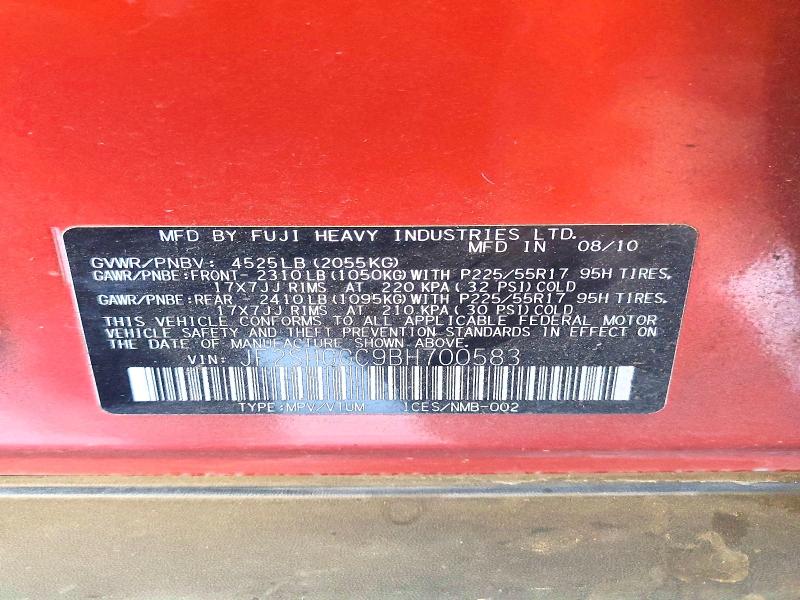 Aukcja sprzedaży 2011 Subaru Forester, vin: JF2SHGGC9BH700583, numer aukcji: 71685396
