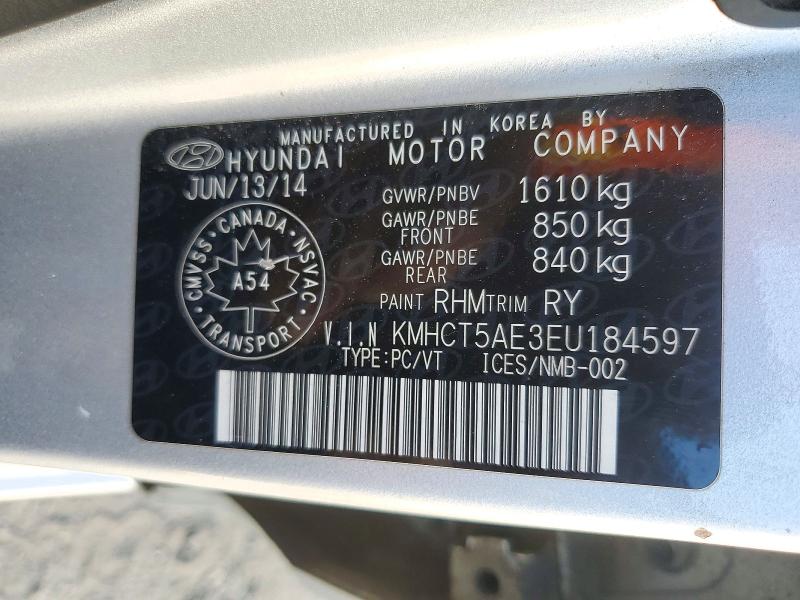 Продажа на аукционе авто 2014 Hyundai Accent, vin: KMHCT5AE3EU184597, номер лота: 72211206