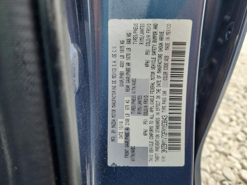 71389086 :رقم المزاد ، 3MZBM1V72FM163843 vin ، 2015 Mazda 3 مزاد بيع