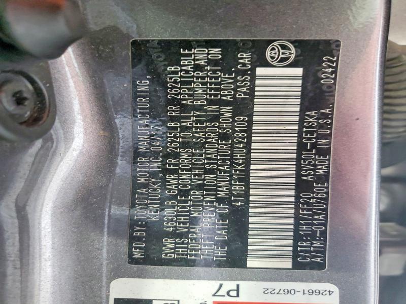 Aukcja sprzedaży 2017 Toyota Camry, vin: 4T1BF1FK4HU428109, numer aukcji: 70796296
