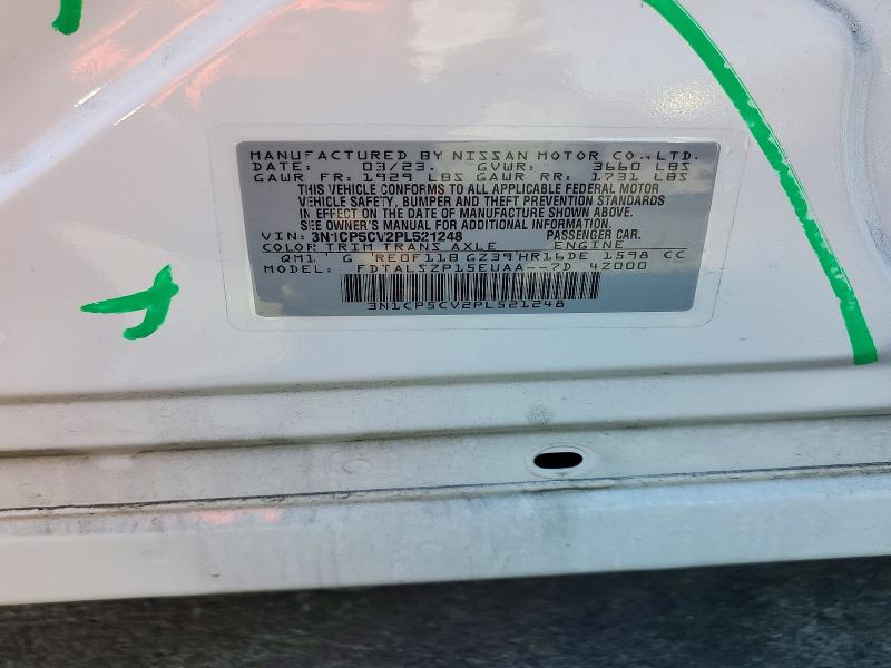 72451496 :رقم المزاد ، 3N1CP5CV2PL521248 vin ، 2023 Nissan Kicks مزاد بيع