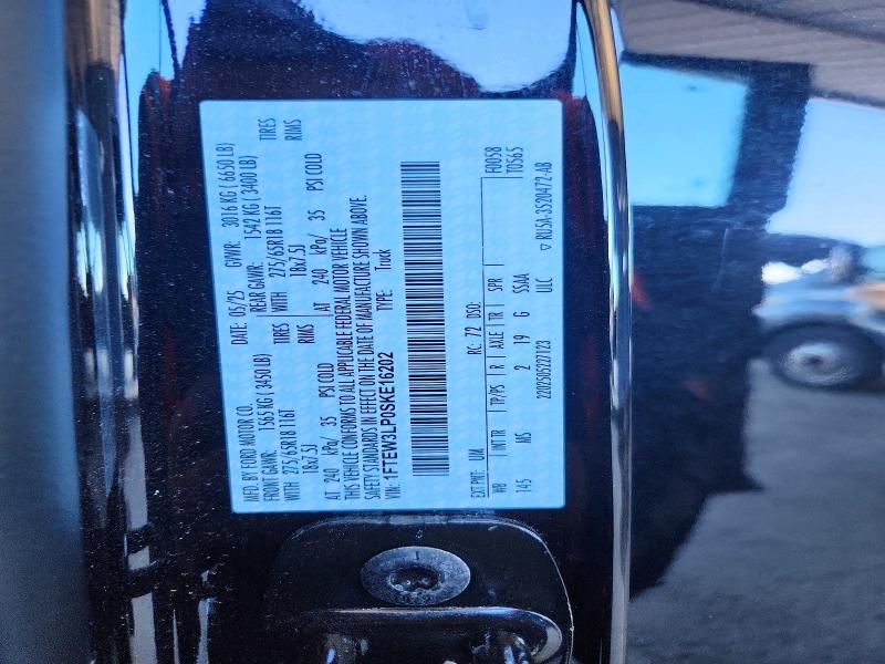 71462706 :رقم المزاد ، 1FTEW3LP0SKE16202 vin ، 2025 Ford F150 مزاد بيع