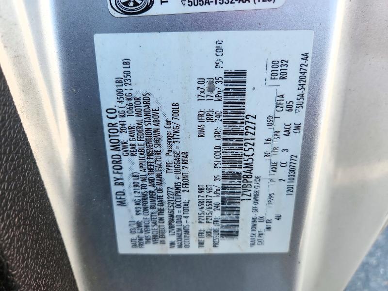71863326 :رقم المزاد ، 1ZVBP8AM5C5212272 vin ، 2012 Ford Mustang مزاد بيع