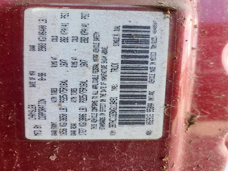 71030526 :رقم المزاد ، 3B7HC13Z8XG118491 vin ، 1999 Dodge Ram 1500 مزاد بيع