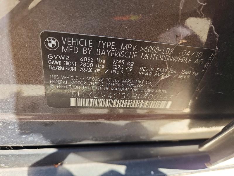 68502386 :رقم المزاد ، 5UXZV4C55BL400563 vin ، 2011 Bmw X5 مزاد بيع