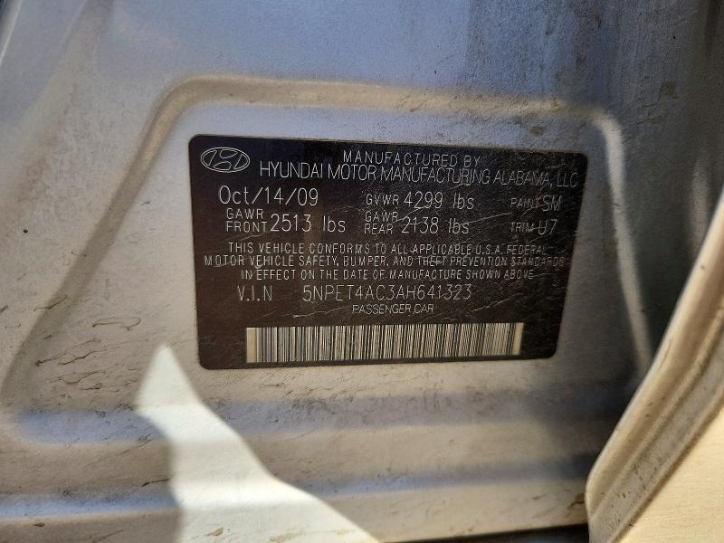 Продажа на аукционе авто 2010 Hyundai Sonata, vin: 5NPET4AC3AH641323, номер лота: 71624736