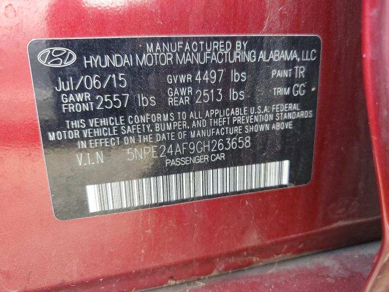 Aukcja sprzedaży 2016 Hyundai Sonata, vin: 5NPE24AF9GH263658, numer aukcji: 71754726