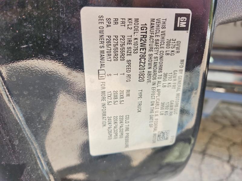 Aukcja sprzedaży 2012 Gmc Sierra, vin: 1GTR2WE78CZ201820, numer aukcji: 71948336