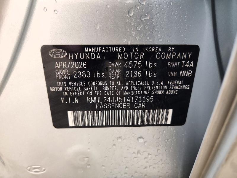 Aukcja sprzedaży 2026 Hyundai Sonata Hybrid, vin: KMHL24JJ5TA171195, numer aukcji: 72377196