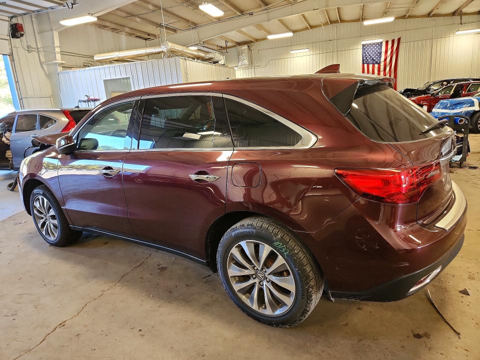 70835706 :رقم المزاد ، 5FRYD4H43EB040666 vin ، 2014 Acura Mdx مزاد بيع