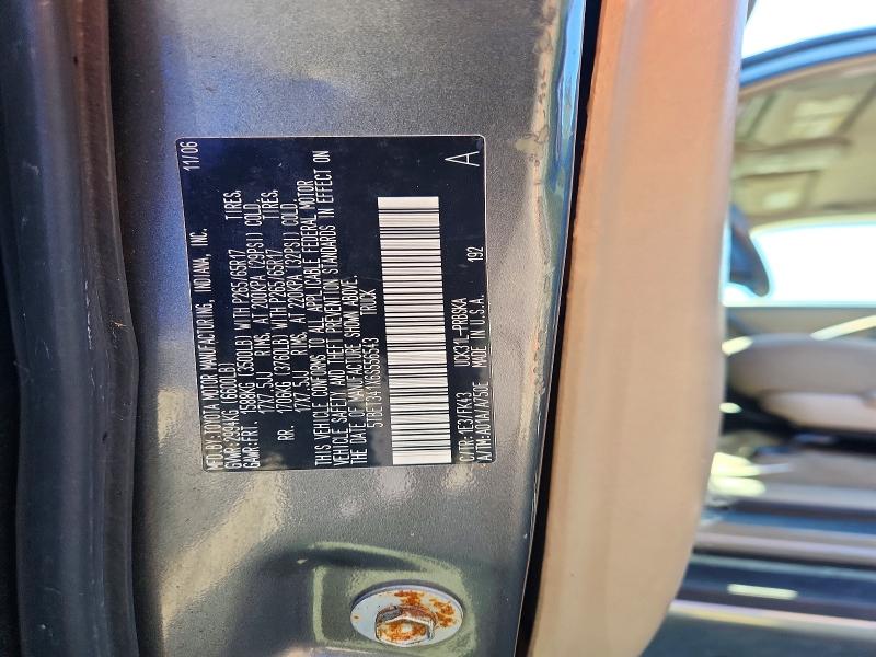 2006 Toyota Tundra მანქანა იყიდება აუქციონზე, vin: 5TBET341X6S556543, აუქციონის ნომერი: 72165296