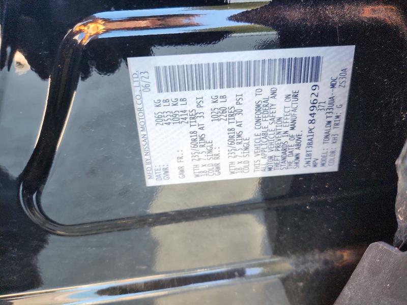 2023 Nissan Rogue მანქანა იყიდება აუქციონზე, vin: 5N1BT3BA1PC849629, აუქციონის ნომერი: 71922596