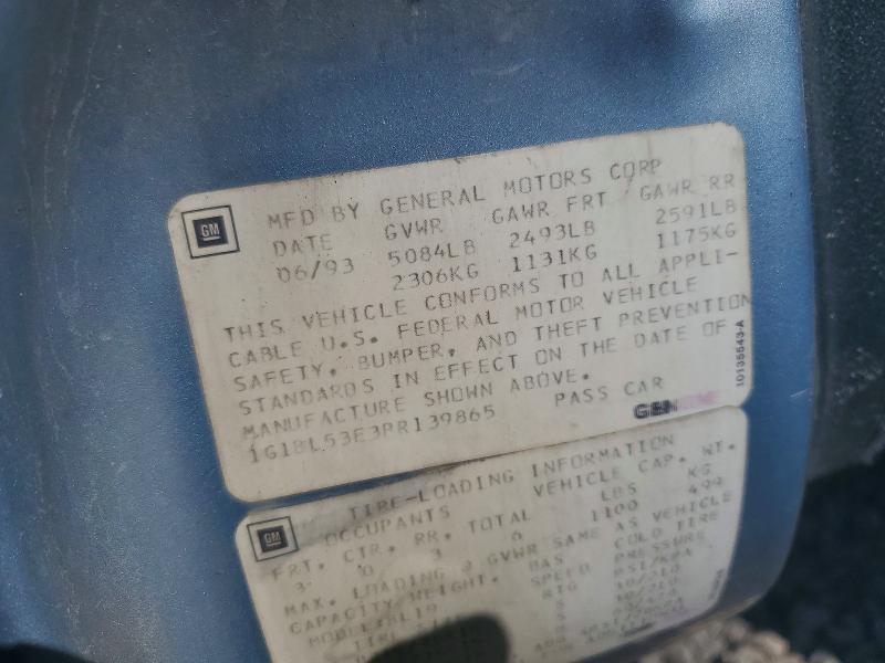 Продажа на аукционе авто 1993 Chevrolet Caprice, vin: 1G1BL53E3PR139865, номер лота: 69892026