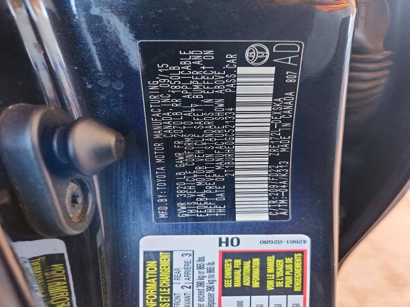71483466 :رقم المزاد ، 2T1BURHE0GC521334 vin ، 2016 Toyota Corolla مزاد بيع