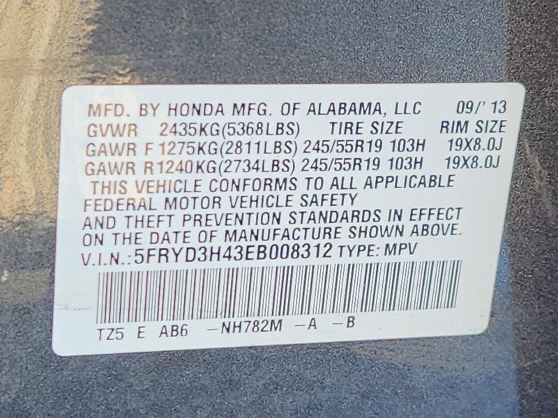 Продаж на аукціоні авто 2014 Acura Mdx, vin: 5FRYD3H43EB008312, номер лоту: 71436816