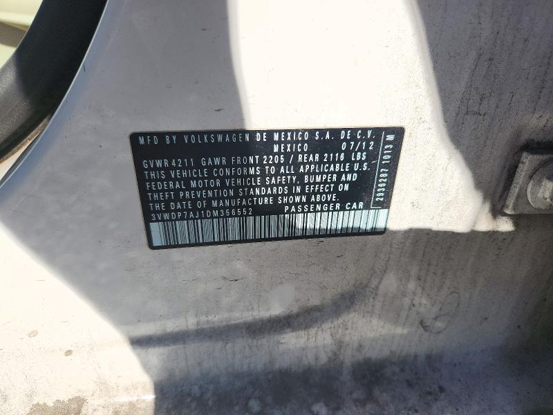 Продаж на аукціоні авто 2013 Volkswagen Jetta, vin: 3VWDP7AJ1DM356552, номер лоту: 72116386