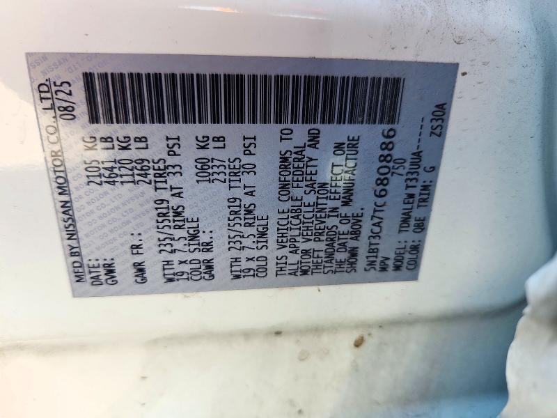 Продажа на аукционе авто 2026 Nissan Rogue, vin: 5N1BT3CA7TC680886, номер лота: 72099796
