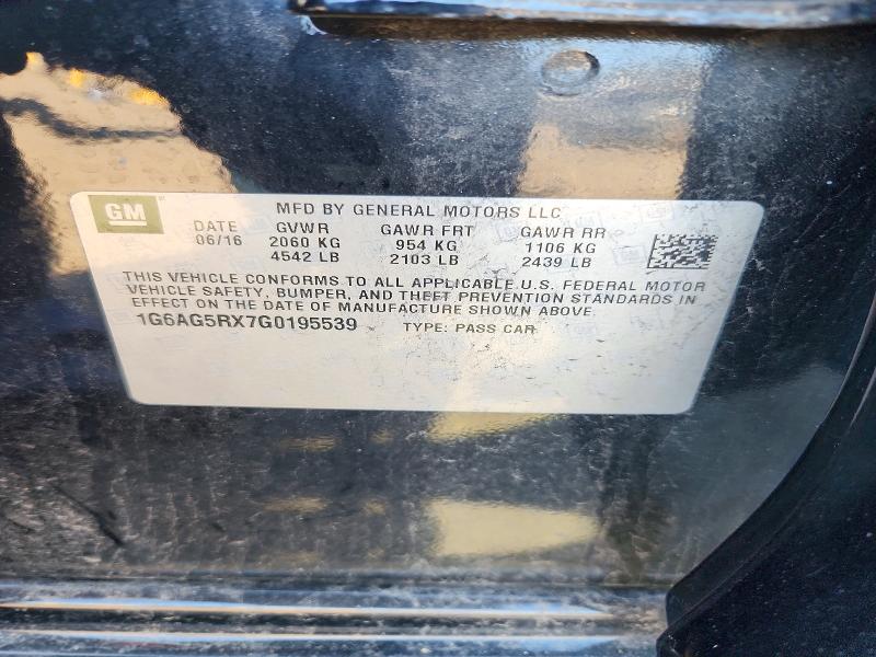 Продажа на аукционе авто 2016 Cadillac Ats, vin: 1G6AG5RX7G0195539, номер лота: 71441406
