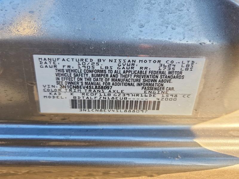 Продажа на аукционе авто 2025 Nissan Versa, vin: 3N1CN8EV4SL888097, номер лота: 71663126