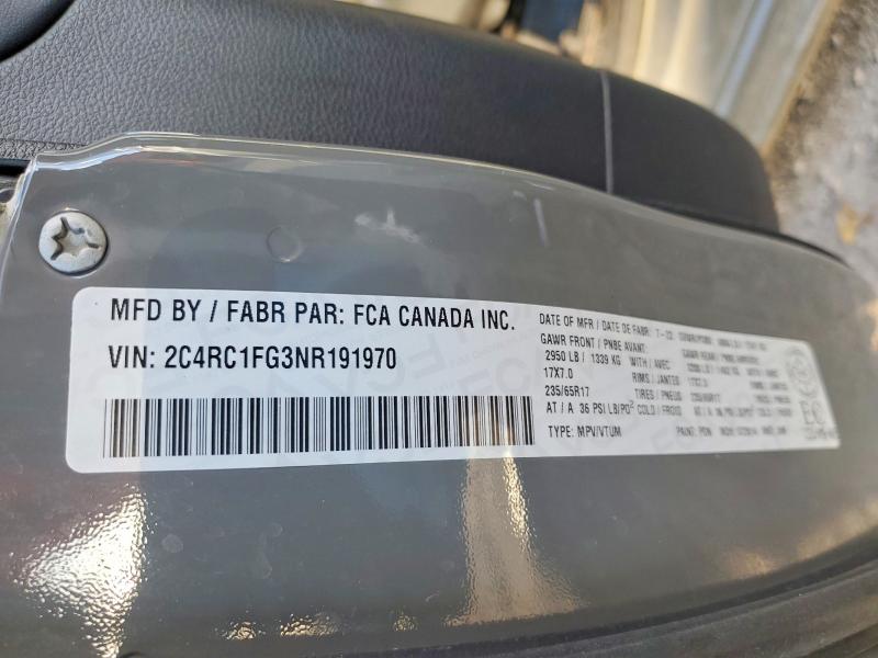Продаж на аукціоні авто 2022 Chrysler Pacifica, vin: 2C4RC1FG3NR191970, номер лоту: 71721236