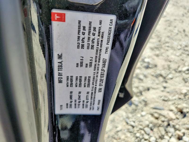 Продажа на аукционе авто 2018 Tesla Model 3, vin: 5YJ3E1EB7JF144467, номер лота: 70310966