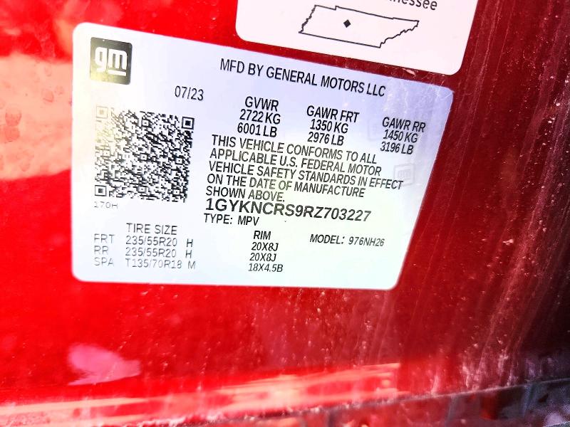 Продаж на аукціоні авто 2024 Cadillac Xt5, vin: 1GYKNCRS9RZ703227, номер лоту: 71555146