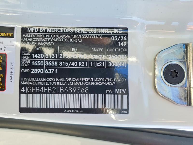 Продаж на аукціоні авто 2026 Mercedes-benz Gle, vin: 4JGFB4FB2TB689368, номер лоту: 67674226