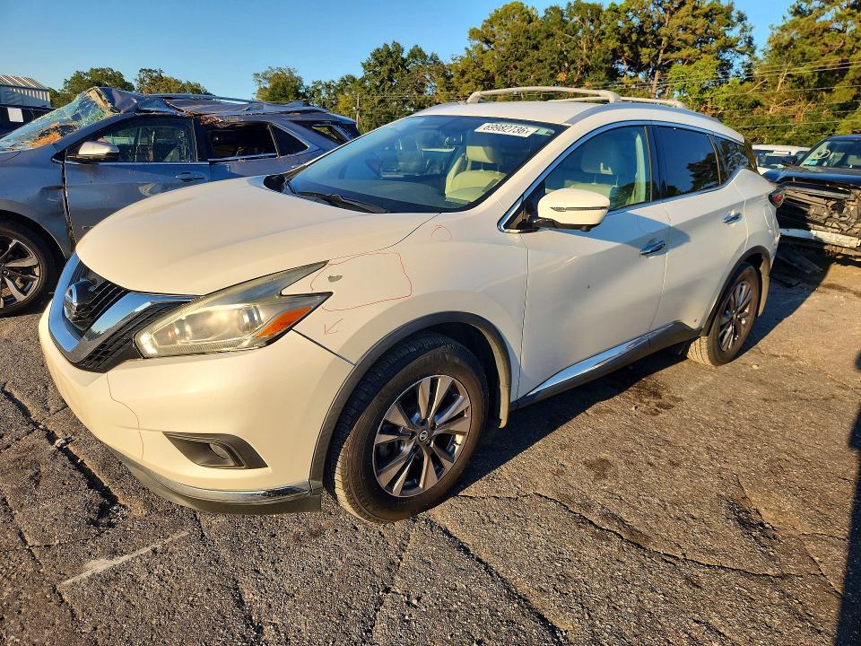 2017 Nissan Murano მანქანა იყიდება აუქციონზე, vin: 5N1AZ2MG6HN160276, აუქციონის ნომერი: 69982736
