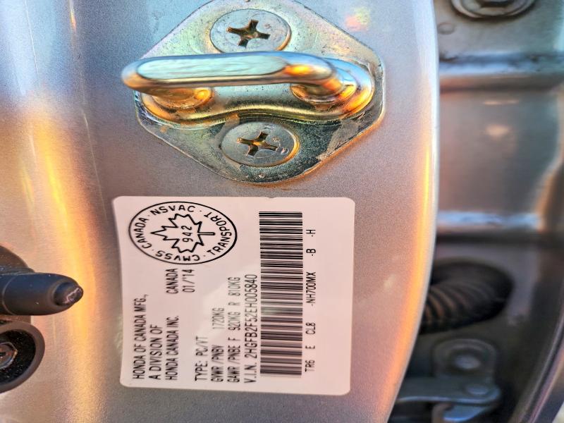Продажа на аукционе авто 2014 Honda Civic, vin: 2HGFB2F52EH005840, номер лота: 70843046