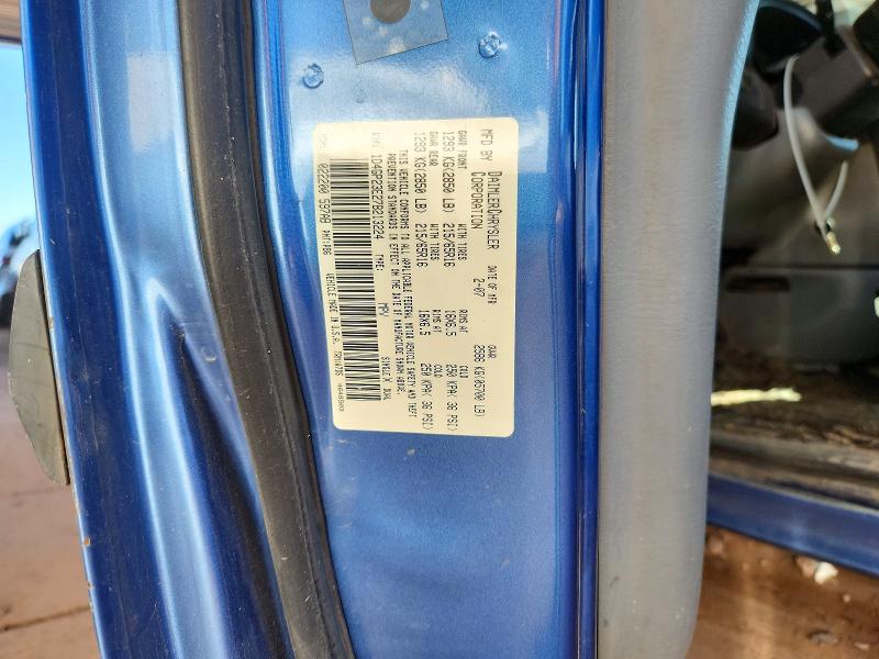 2007 Dodge Grand Caravan მანქანა იყიდება აუქციონზე, vin: 1D4GP23E27B213224, აუქციონის ნომერი: 71897276